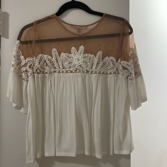 For Love and Lemons Lace and Crochet Top - Picture 2 of 2